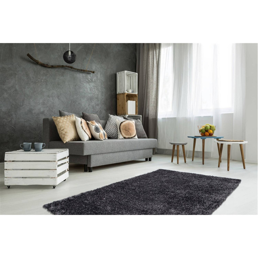 Kayoom Hochflorteppich Diamond 725 Anthrazit B/H/T: 120 x 4 x 170 cm - Bild 3
