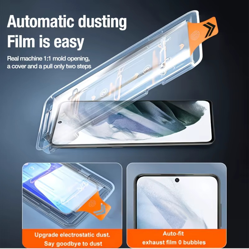 2 Stück Samsung Displayschutzfolien aus gehärtetem Glas, transparent, für Galaxy S21 S22 S23 S24 S25 Ultra und S24 Plus - Bild 2