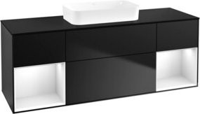 V&B Waschtischunterschrank Finion in Weiß lackiert, B/T/H: 160 x 60,3 x 50,1 cm - Bild 1