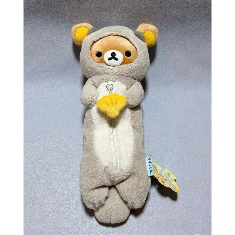 Rilakkuma Otter Plüsch-Federmäppchen als niedliche Cartoon-Aufbewahrungstasche für Schreibwaren und Kosmetik - Bild 2