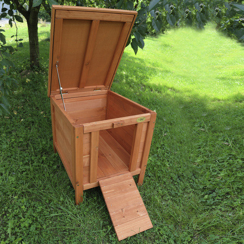 HABAU Kleintierhaus Maxi aus Tannenholz in Braun, B/H/T: 50 x 46 x 40 cm - Bild 3