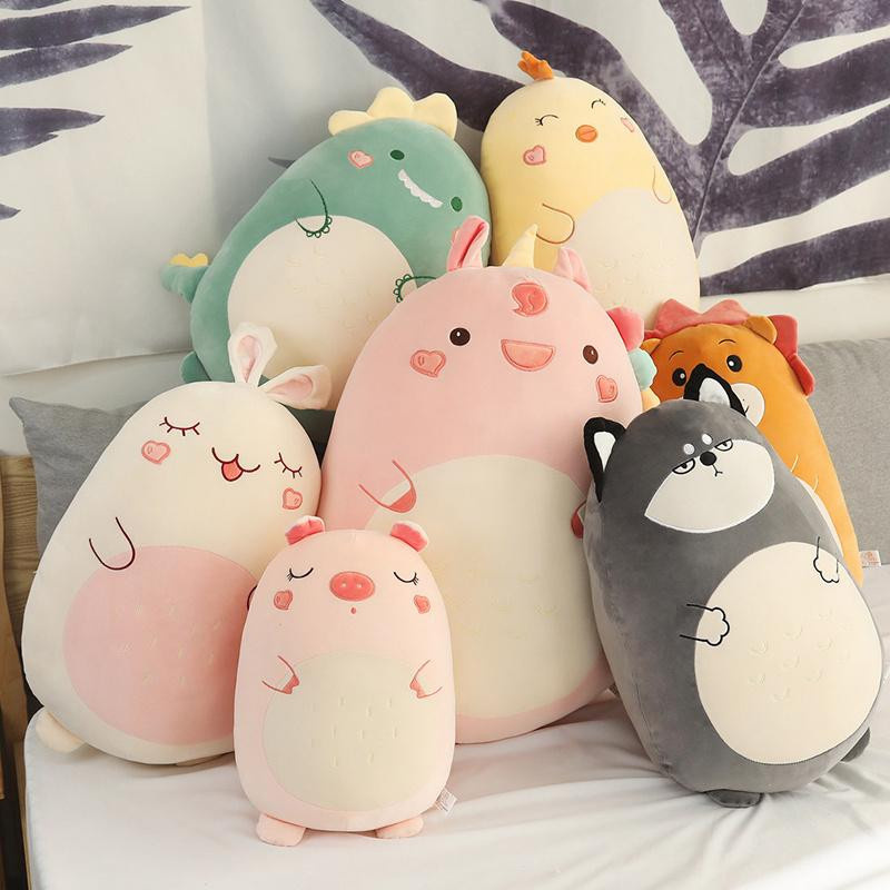 Kawaii Tier Squishy Spielzeug, Dinosaurier, Shiba Inu Hund, Hasenpuppe, Plüschtiere, 45cm - Bild 2