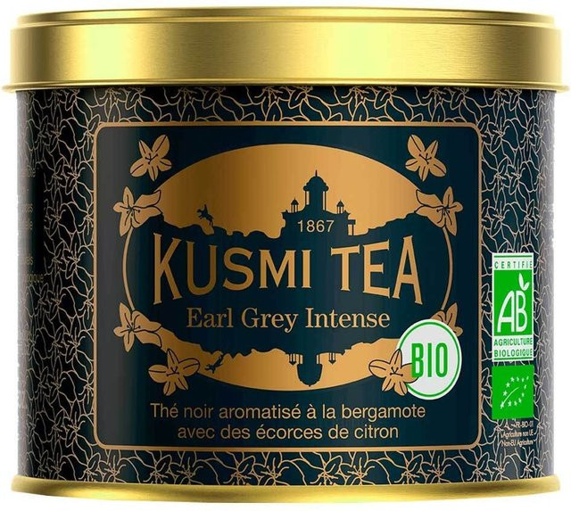 Kusmi Tea Earl Grey Intense BIO, Schwarzer Tee, Bergamotte, Zitrone, 100 g - Bild 1