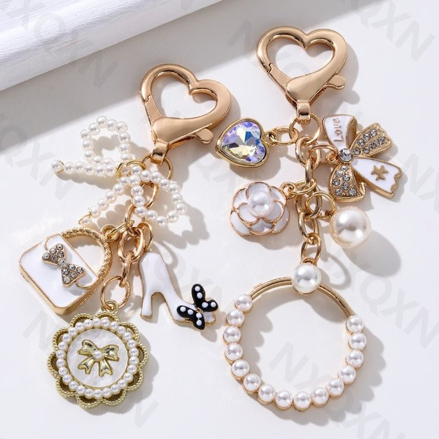 NXQXN Schlüsselanhänger, Blume, Emaille, Damen - Bild 1
