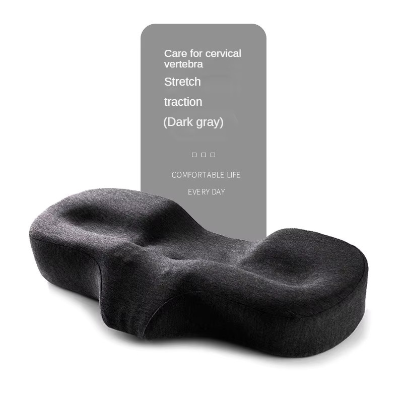 Schmetterlings-Nackenkissen aus Memory-Schaum und Baumwolle für Erwachsene, Grau - Bild 3