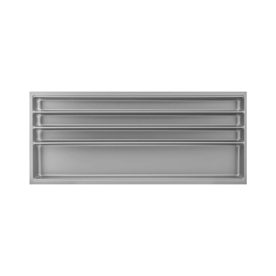 Agoform Besteckeinsatz-Set Scoop-2 mit Trenner aus Kunststoff in Silber, B/T/H: 47,4 x 11,16 x 5,9 cm - Bild 2