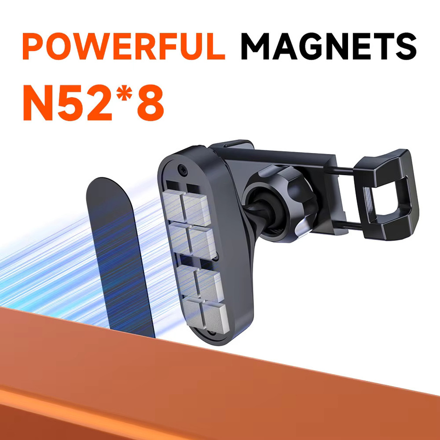 LRBH Magnetischer Handyhalter in Schwarz, 360 Grad verstellbar und einziehbar, universeller Smartphone-Halter für Fitnessstudio, Gabelstapler und Küche - Bild 4