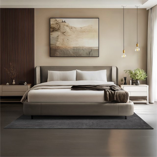 tectake Kurzflorteppich Soft Zone Anthrazit B/T: 140 x 200 cm, Höhe: 1,50 cm, allergikerfreundlich und rutschfest - Bild 1