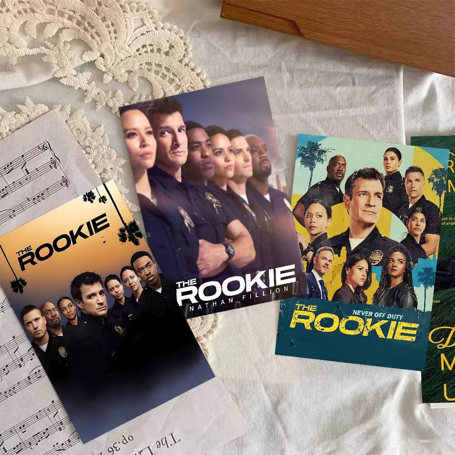 Vintage Film Poster The R-Rookie Wandkunst aus weißem Kraftpapier von Potdemiel - Bild 4