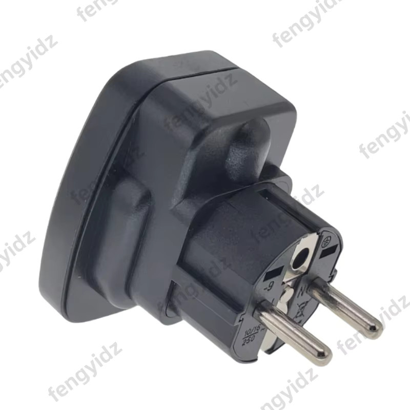 fengyidz Universal-Adapter für Südafrika in Schwarz, unterstützt US-, Großbritannien-, EU-, Schweizer-, Brasilien-, Dänemark- und italienische Stecker WSA - Bild 3