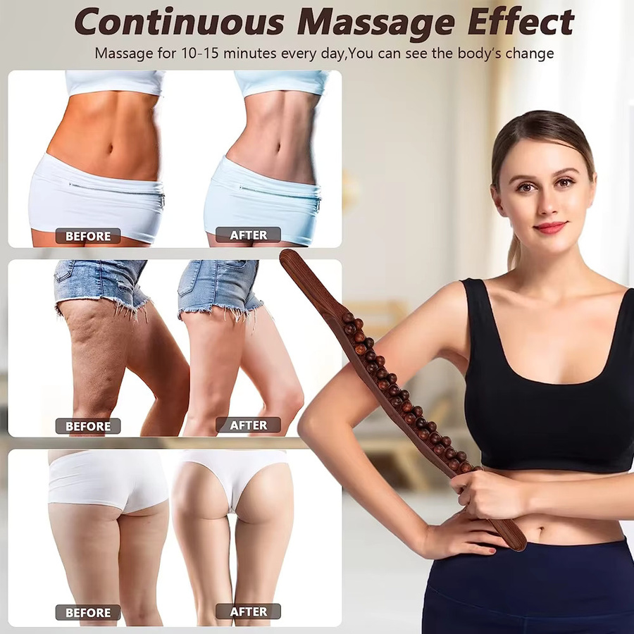 STAWHO Holztherapie-Massageroller, Handmassagestab, Unisex - Bild 5