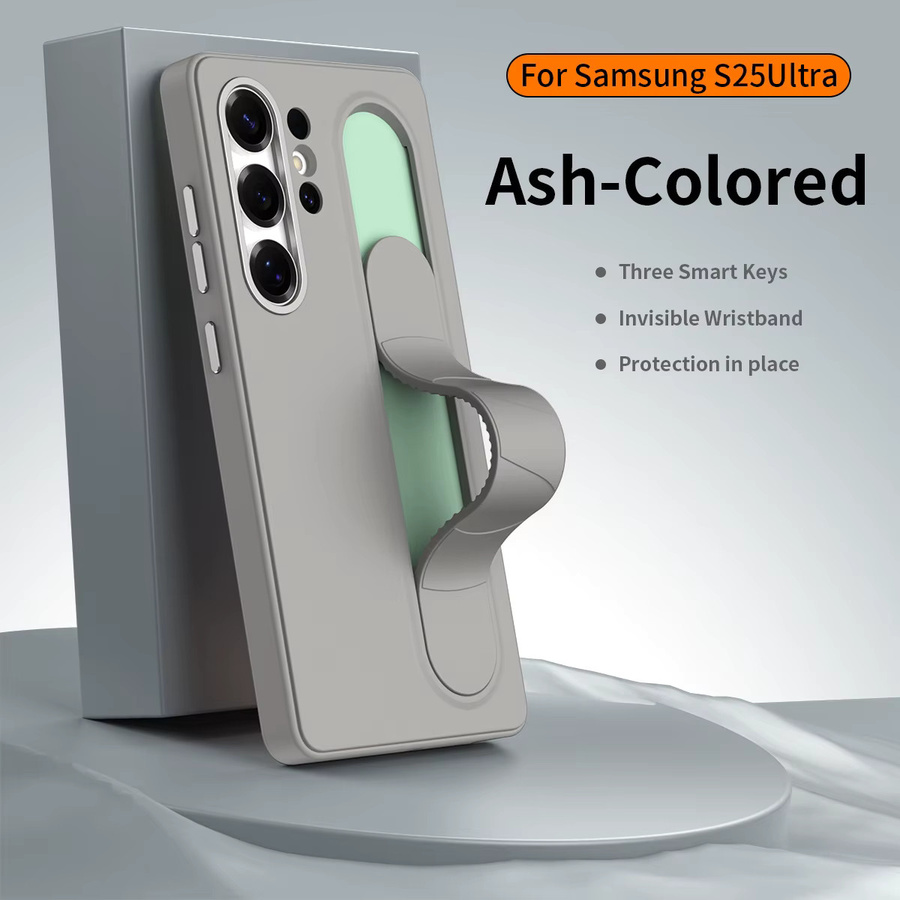 Original Smart Control Silikon-Elastik-Steharmband Handyhülle für Samsung Galaxy S26 Ultra, S25 Ultra und S24+, Farben: Blau und Grau - Bild 2