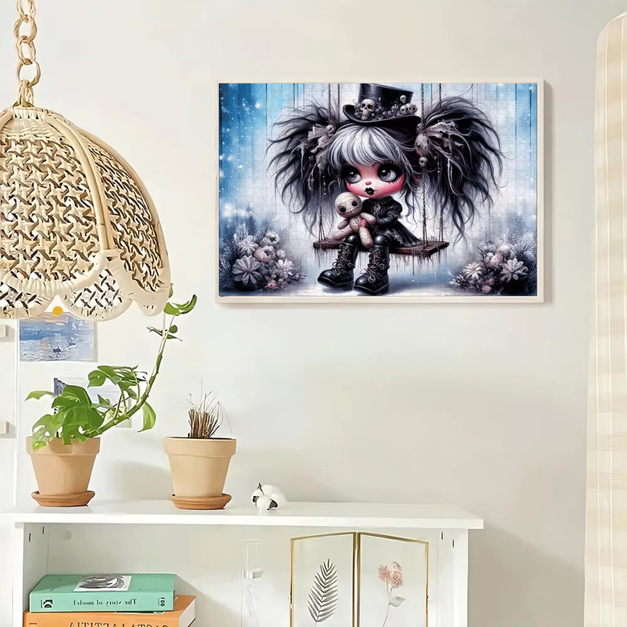 AZNM Gothic Swinging Girl Puzzle, 1.000 Teile - Bild 2