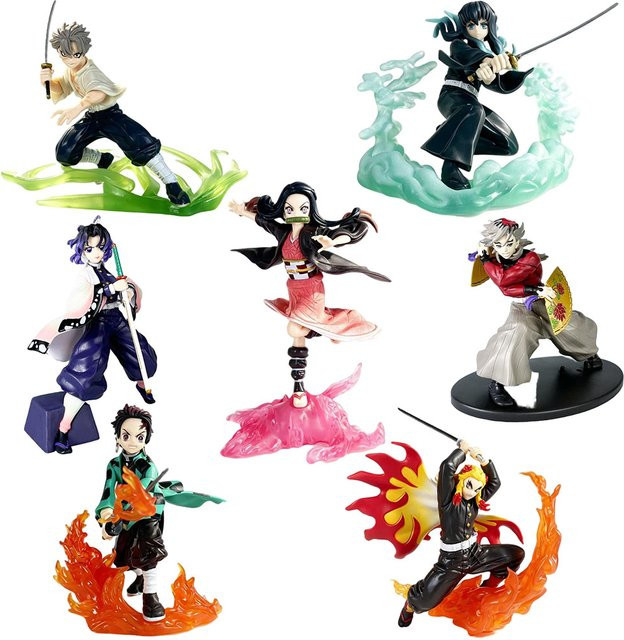 Bandai Demon Slayer Tanjirou Agatsuma Zenitsu Kyoujurou Anime Modell Actionfigur, PVC, Einzelfigur - Bild 1