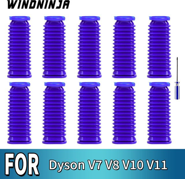 Dyson Ersatzteil: Blauer flexibler Unterer Schlauch für Soft Roller Staubsauger V7 V8 V10 V11 - Bild 1