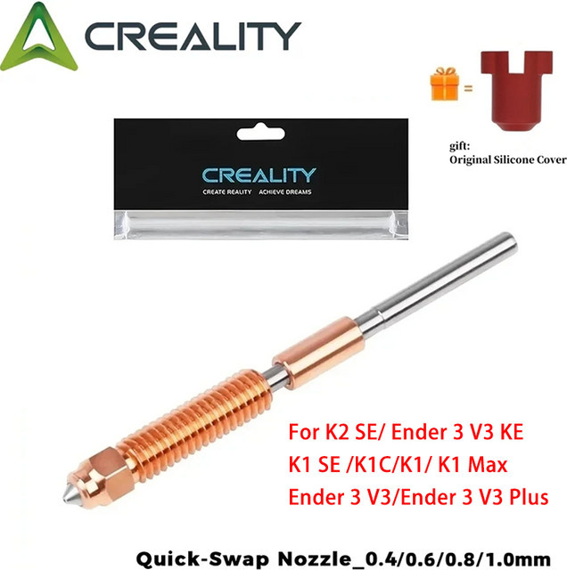 Creality Unicorn Düsen-Set aus gehärtetem Stahl für K1 SE, K1C, K2 SE, Ender3 V3 Plus und V3 KE 3D-Drucker - Bild 1