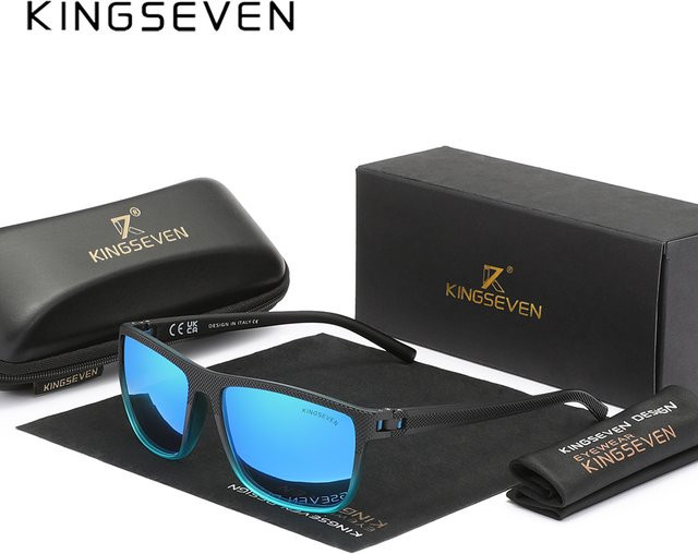 Kingseven Sonnenbrille, Unisex, Vollrand, rechteckig, Kunststoff, polarisiert - Bild 1