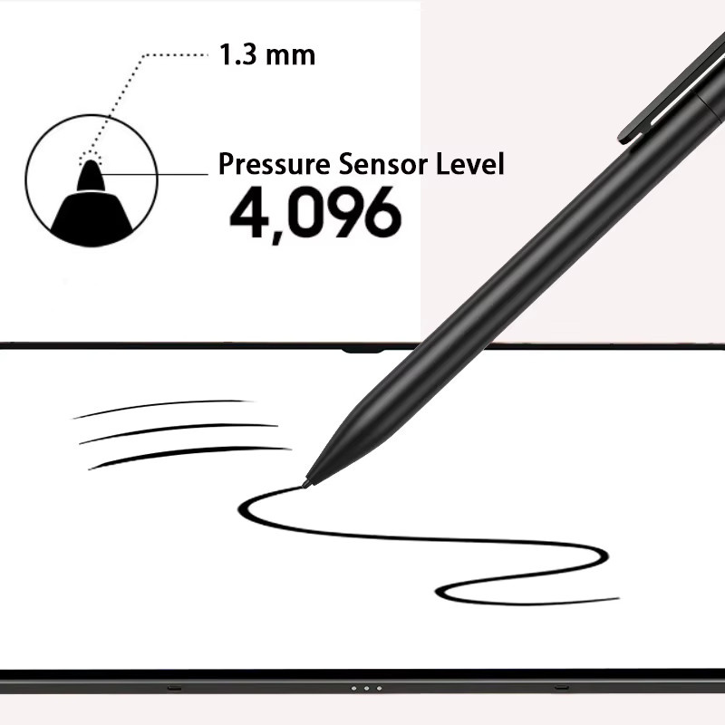 Samsung Stylus-Stift mit Radierfunktion und 4096 Druckstufen für Galaxy-Tablets und Grafiktabletts in Schwarz - Bild 2