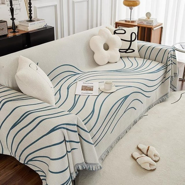Chenille Sofabezug Super Six, moderner Vollbezug für dein Sofa, B/H: 180 x 130 cm - Bild 1