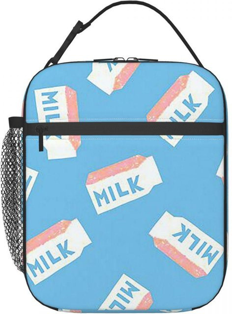 Thermische Lunchtasche für Damen von Fancy Style Studio in Blau, isolierte Kühltasche für das Büro - Bild 1