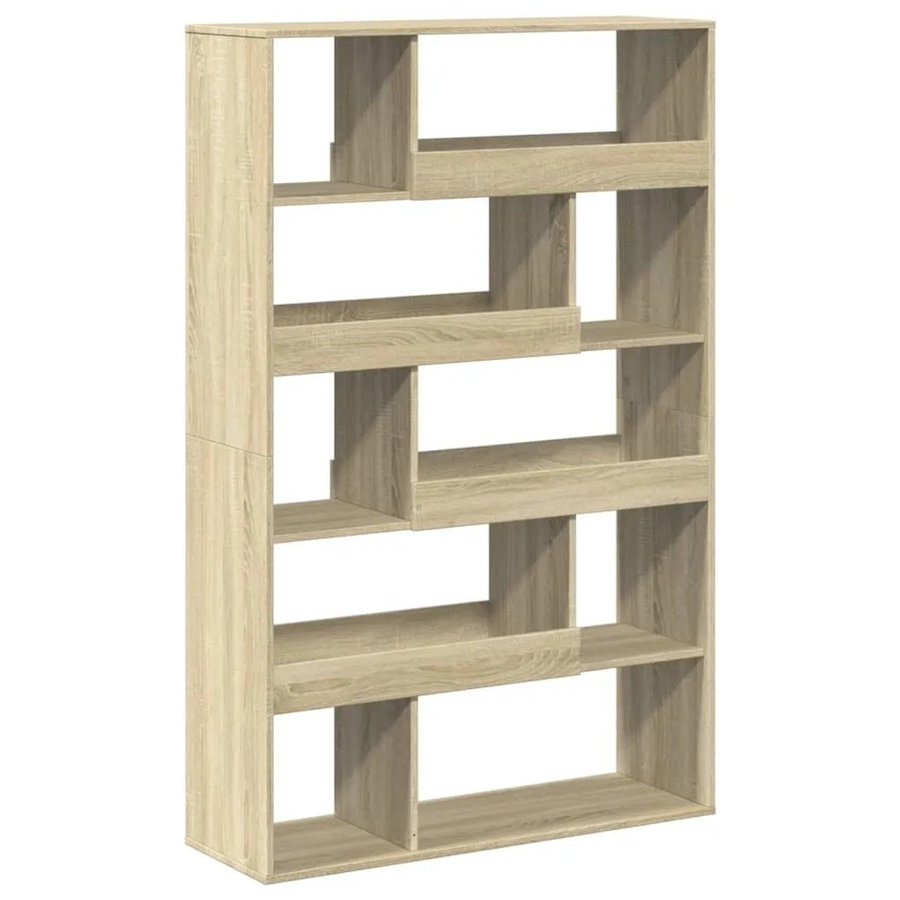 vidaXL Raumteiler Sonoma-Eiche aus Holzwerkstoff, Farbe Beige/Braun, B/T/H: 100 x 33 x 156,5 cm - Bild 2