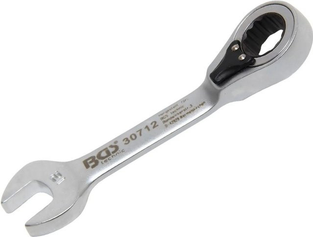 BGS Ratschenring-Maulschlüssel Kombination aus Chrom-Vanadium in Silber, 12 mm - Bild 1