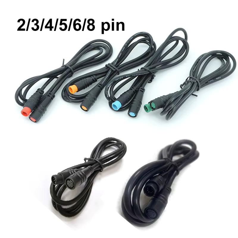 Wasserdichtes E-Bike Geschwindigkeitssensor Verlängerungskabel mit M8 Stecker und Buchse für elektrische Fahrräder - Bild 2