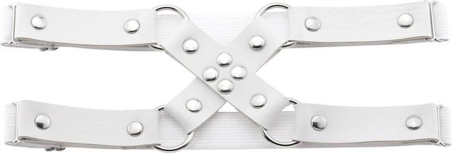 Fxcube Beinriemen Strumpfhalter Pentagramm, white, Damen - Bild 1