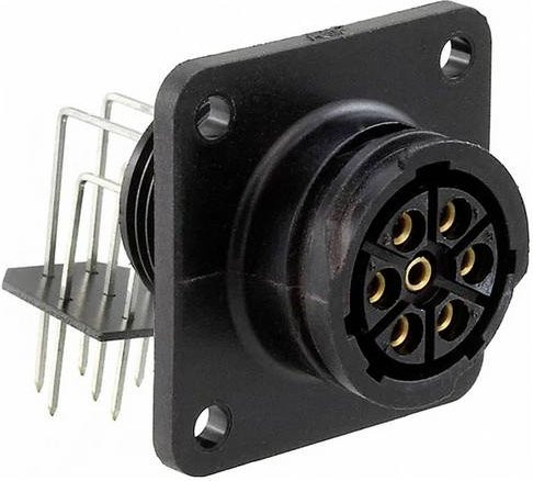 TE Connectivity 796403-1 Rundsteckverbinder mit 4 Polen in Schwarz - Bild 1