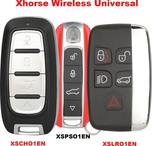 Jingyuqin Drahtlose Universal Fernbedienung mit 4 Tasten für Xhorse XS401, XS01EN und XS101EN in Schwarz - Bild 1