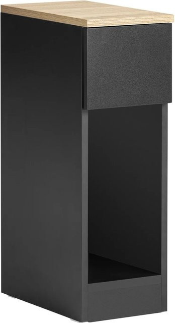 SoBuy Nachttisch FBT111 mit Schublade in Schwarz als Beistelltisch und Sofatisch - Bild 5