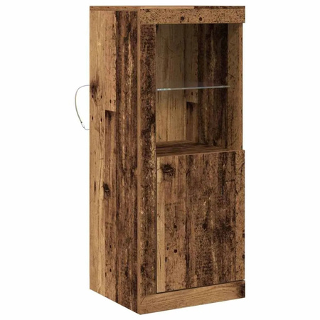 vidaXL Sideboard Braun aus Holzwerkstoff in Rustik-Optik, B/T/H: 41 x 37 x 100 cm