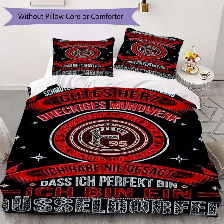 Msv Duisburg Bettwäsche Steppset On My Love Home mit 1 Bettbezug und 2 Kissenbezügen, B/H: 140 x 200 cm - Bild 5