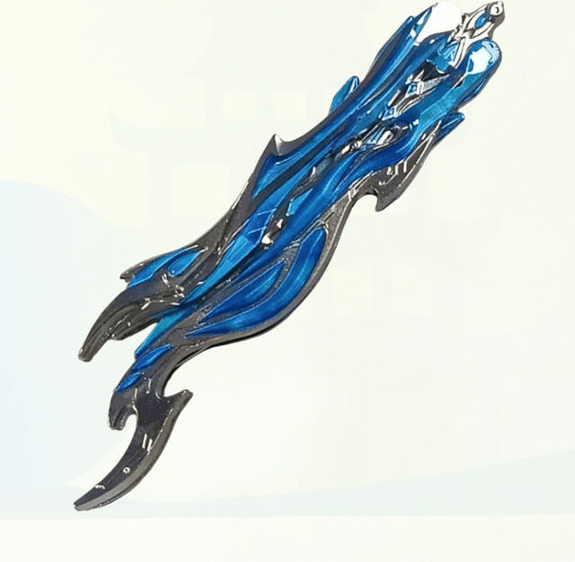 Bandai Blue Fire Schmetterling Messer, Metall, Blau, Fantasy, Zubehör - Bild 1