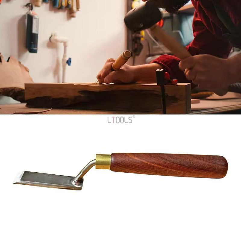 LTOOLS Schwanenhals-Schaufel aus weißem Stahl für Holzschnitt in Weiß - Bild 3