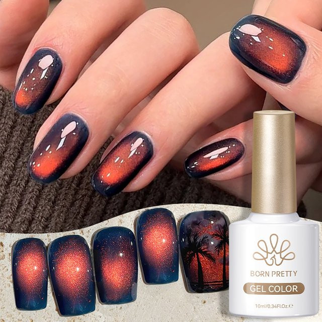 BORN PRETTY Blazing Sky Magnetic Gel Nagellack, 10 ml, schimmernd - Bild 1