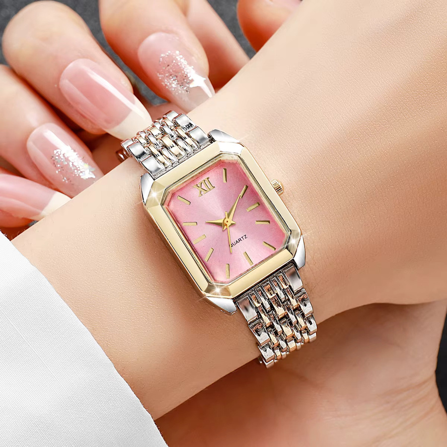 Mode Mix Armbanduhr, Quarz, Rechteck, Damen - Bild 1