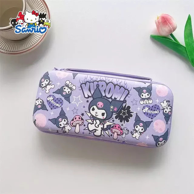 Sanrio Hello Kitty und My Melody Aufbewahrungstasche für OLED Spielekonsolen mit großer Kapazität aus PU-Material - Bild 1