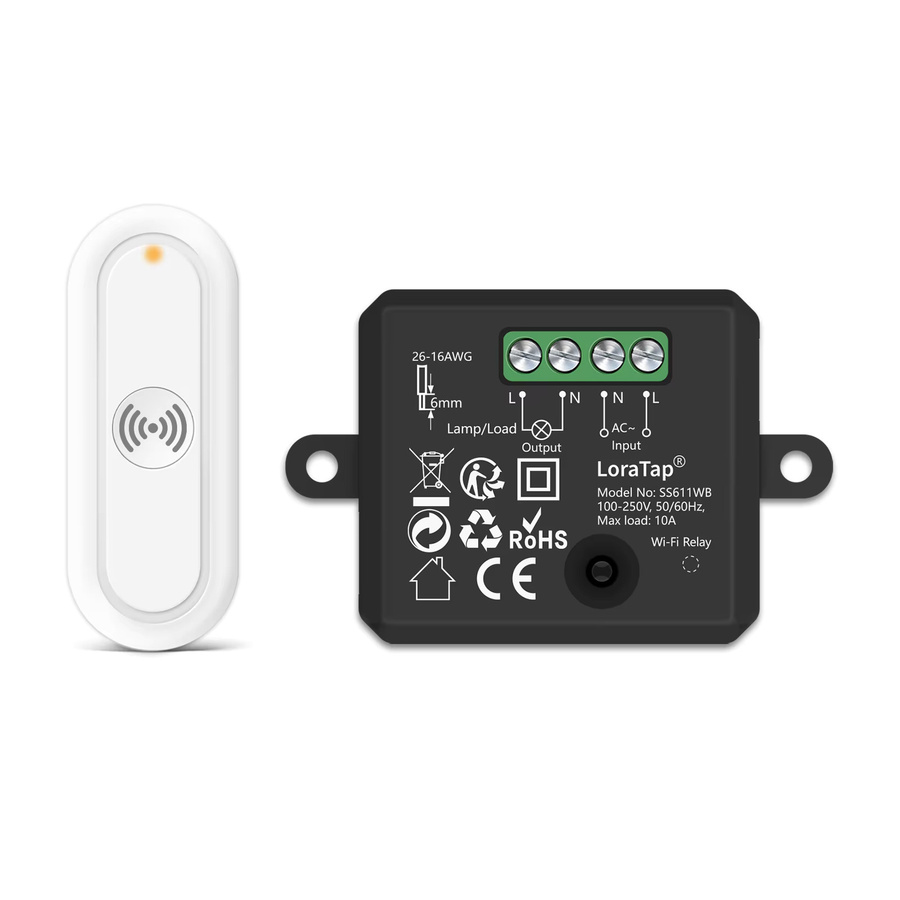 RiooCubee Tuya Smart Life 10A kabelloses Schalter-Relaismodul mit Beacon-Fernbedienung und Timer in Schwarz, kompatibel mit Google Home und Amazon Alexa - Bild 6