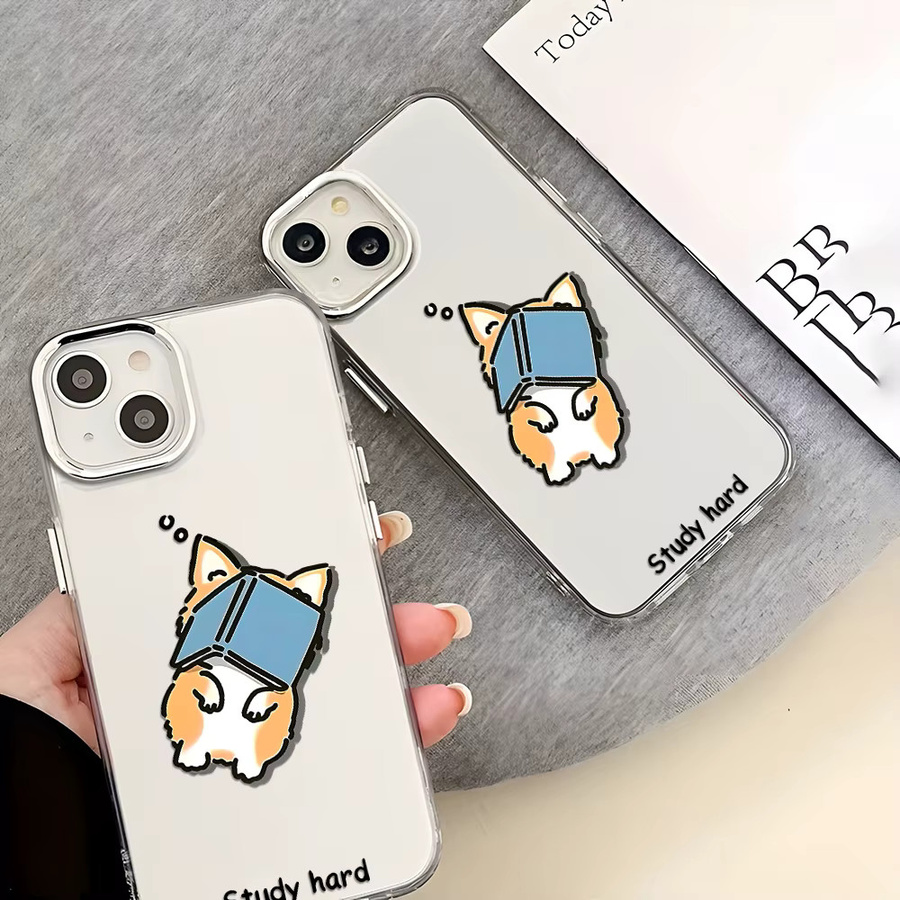 Transparente Handyhülle mit schlafendem Hund für Apple iPhone 11 bis iPhone 17 Pro Max, weiche und stoßfeste Schutzhülle - Bild 3