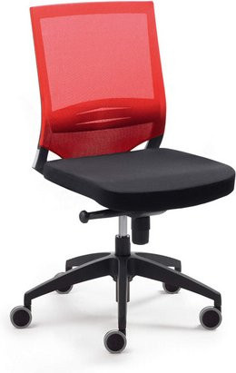 Mayer Sitzmöbel Drehstuhl 2475 rot mit Rollen, B: 65 cm, H: 60 cm - Bild 1