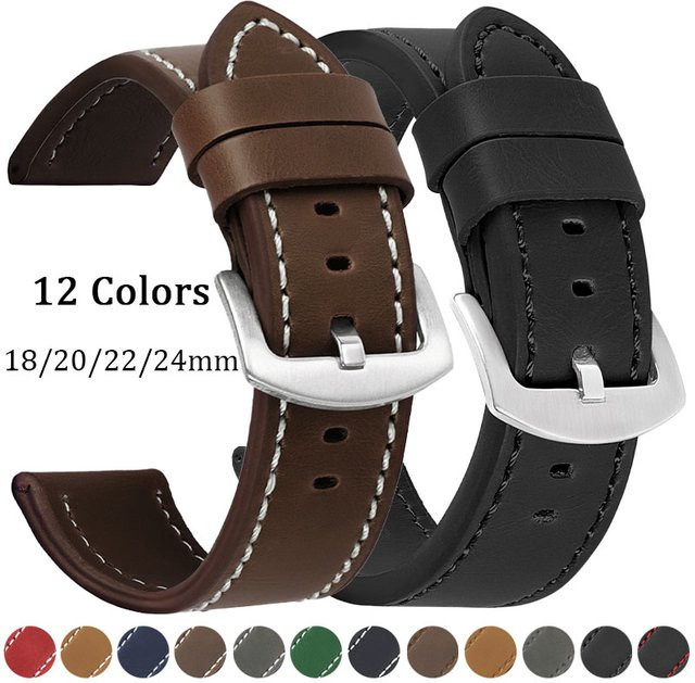 HQstrap Uhrenarmband Leder, Vintage, Unisex - Bild 1