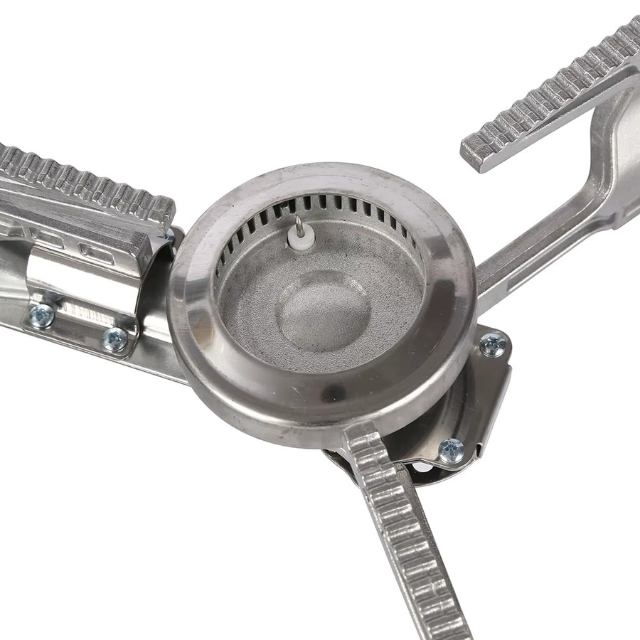 RESISTLAND Tragbarer Klappherd für Camping und Outdoor in Gelb mit 2600 W Gasbrenner - Bild 2