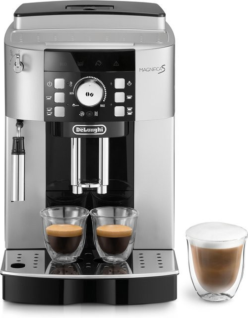 DeLonghi Magnifica S ECAM 21.116.SB Kaffeevollautomat in Silber mit Dampflanze und herausnehmbarem Wassertank - Bild 1