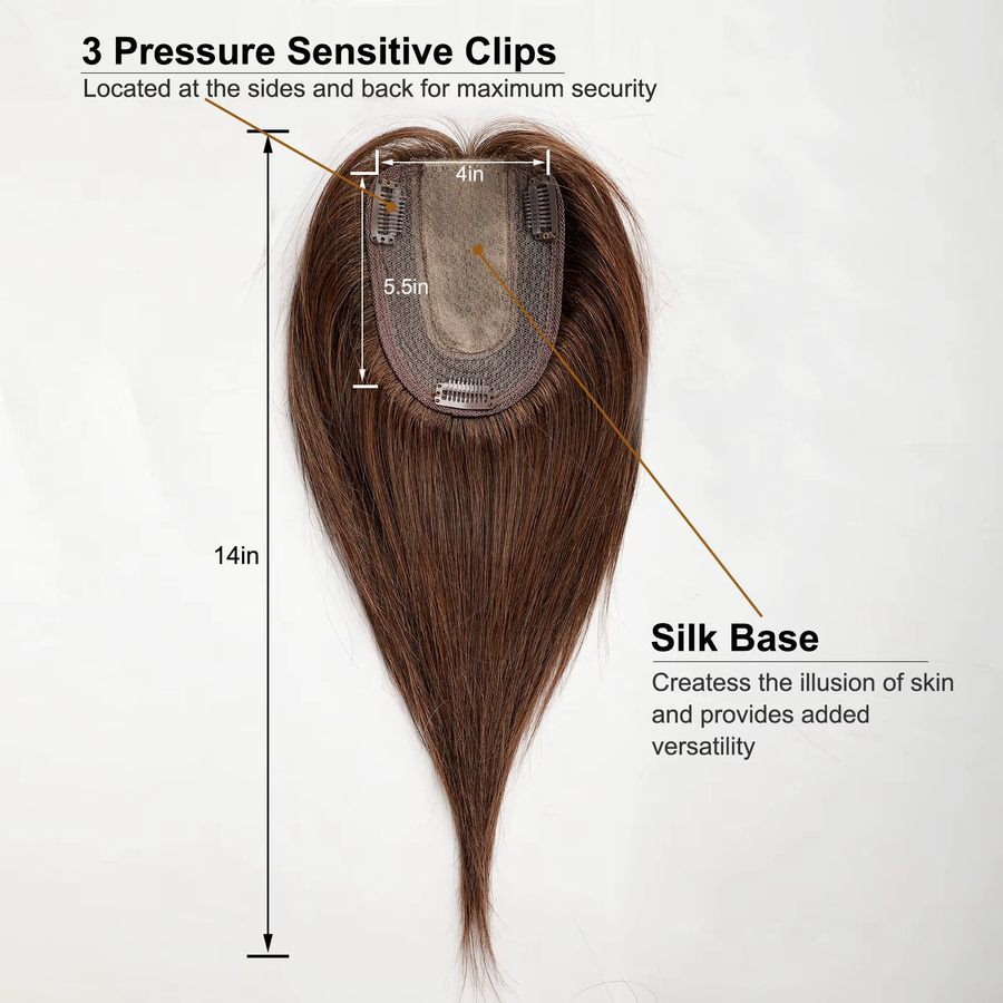 HAIRCUBE Echthaar-Topper Auburn, 14 Zoll, Remy-Echthaar, Damen - Bild 2