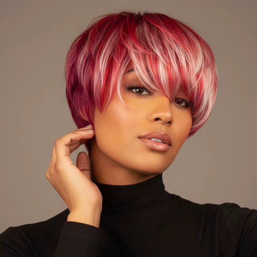 OYM HAIR Pixie-Perücke, Echthaar, Damen - Bild 5