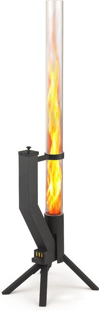 GARDENFLARE Feuerrohr aus Edelstahl in Schwarz für Outdoor-Bereiche - Bild 1