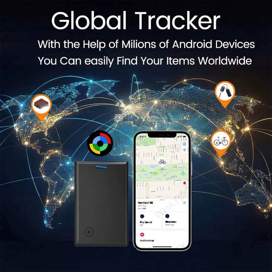 Peocke Smart Tag Bluetooth GPS Tracking Karte für Google Find My Android Geldbörsen Anti-Verlust Tracker in Schwarz - Bild 2