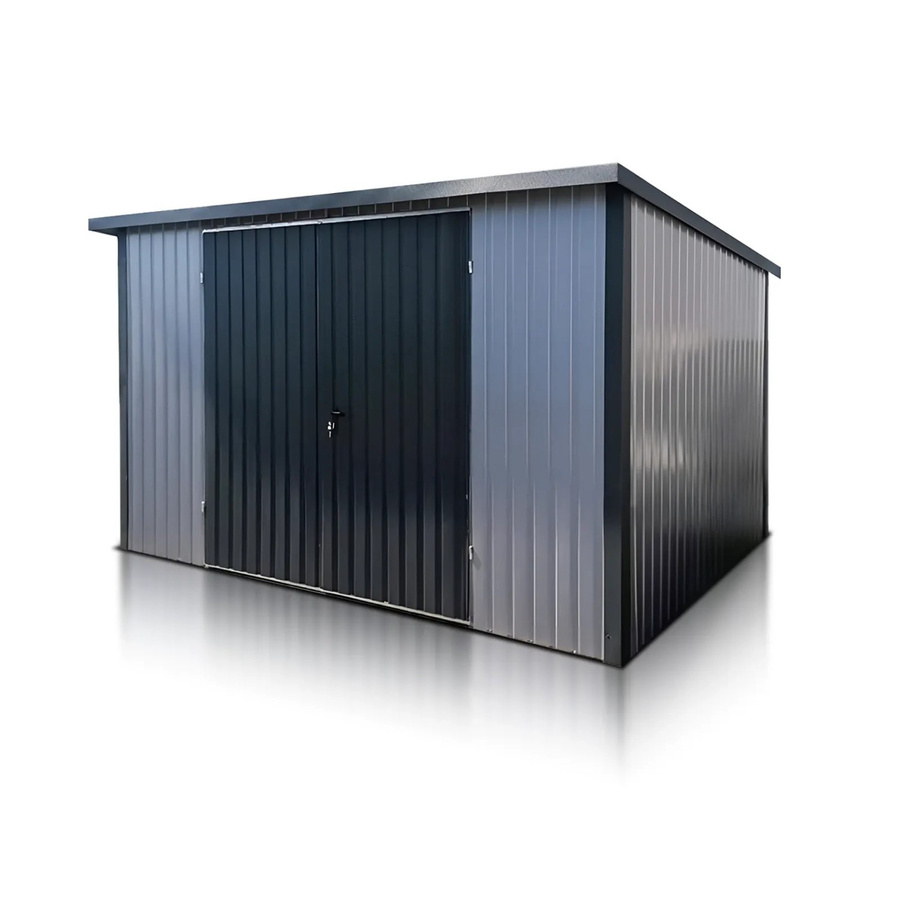 Liderstal Einzelgarage Standard aus Trapezprofilblech in Anthrazit, B/T/H: 300 x 213 x 200 cm - Bild 2