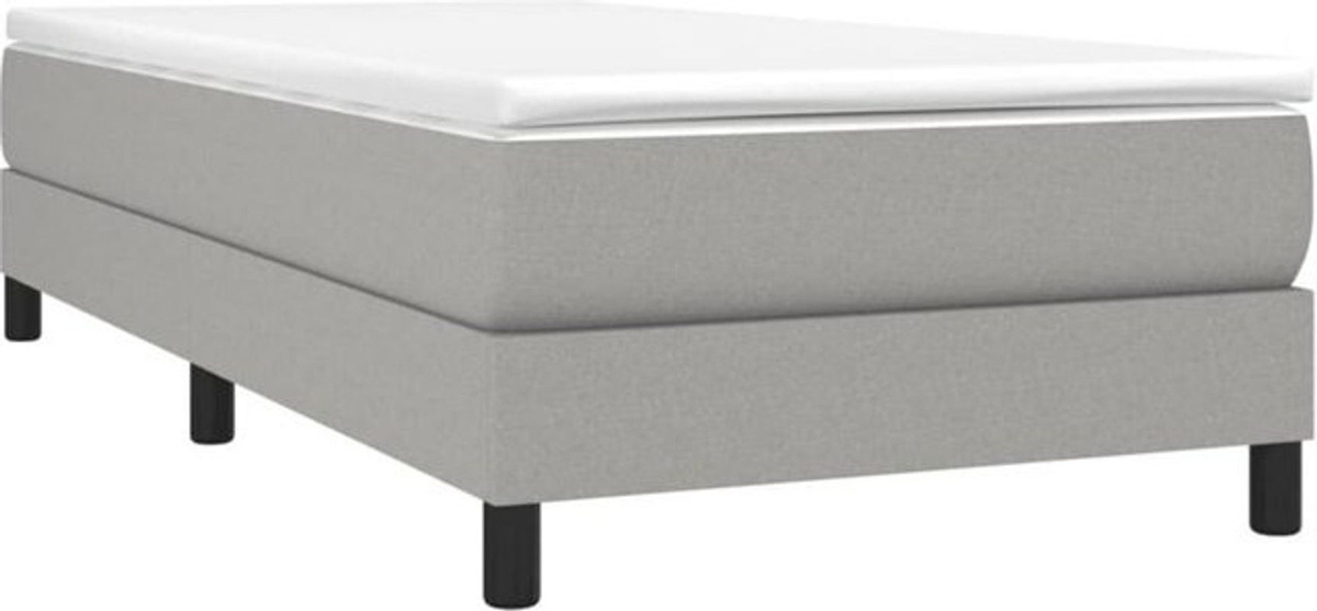 Polsterbett vidaxl in Grau aus Stoff und Holzwerkstoff, B/T: 80 x 200 cm - Bild 1
